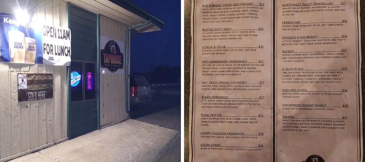 TapHouse Bar & Grill Menu