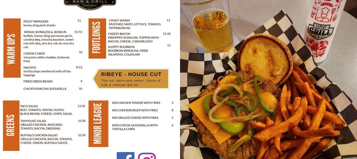 TapHouse Bar & Grill Menu