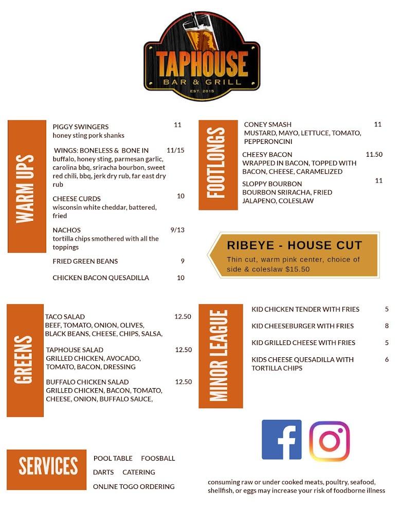 TapHouse Bar & Grill Menu image 3
